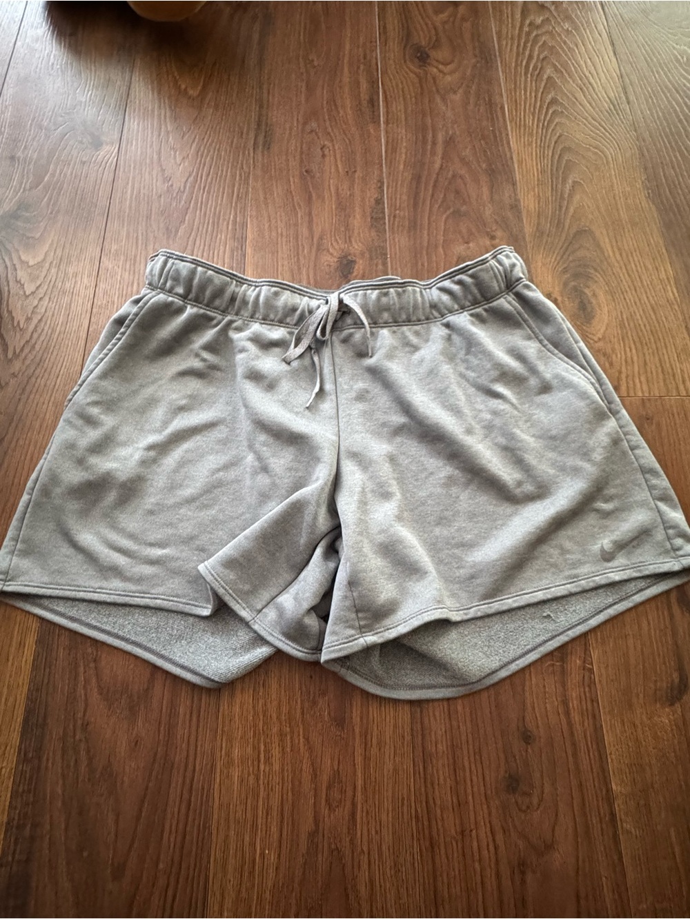 Nike Women’s Light Gray Athletic Drawstring Shorts